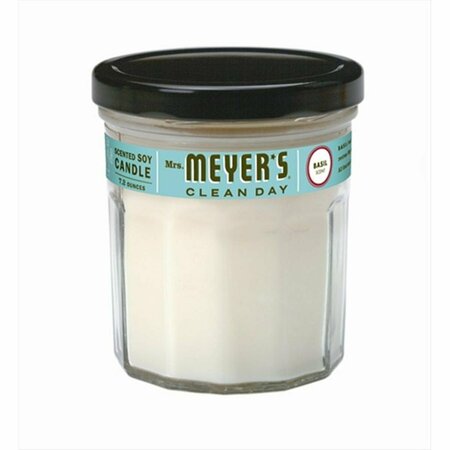 MRS. MEYERS CLEAN DAY Mrs. Meyers Soy Candle Basil 7.2-Ounce Glass Jars, 6PK SPK-1570134